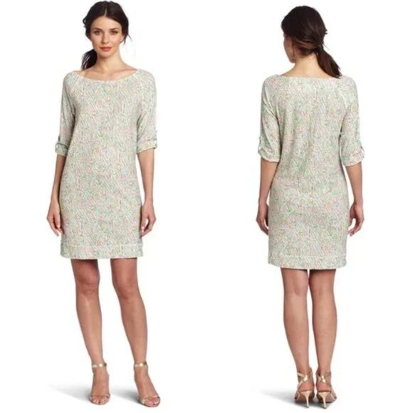 Lilly PulitzerGreen & White Resort white Lighthouse DressSize Large
